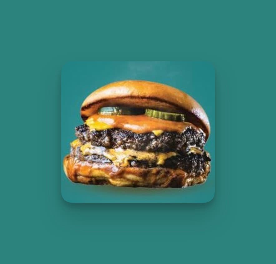 Double smash burger meal
