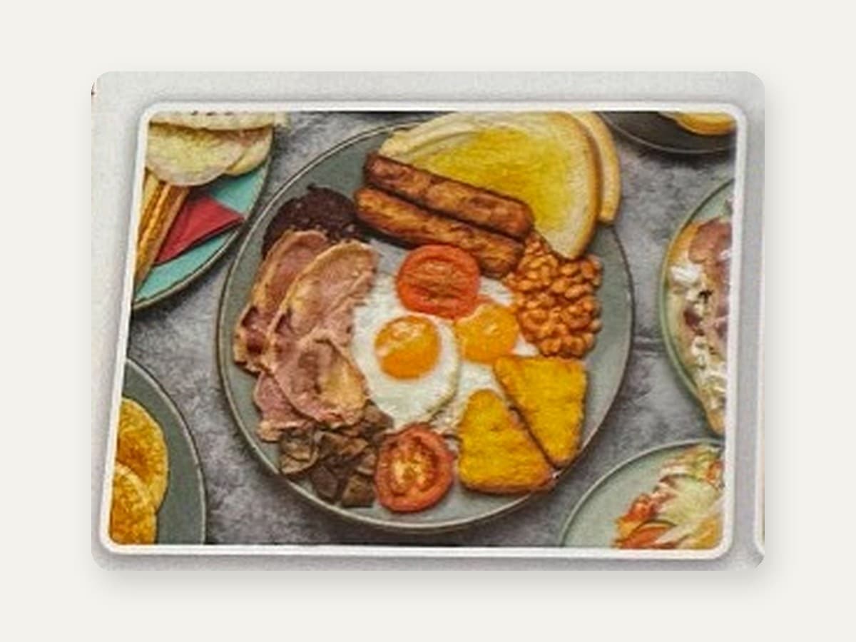 Scottish breakfast plate